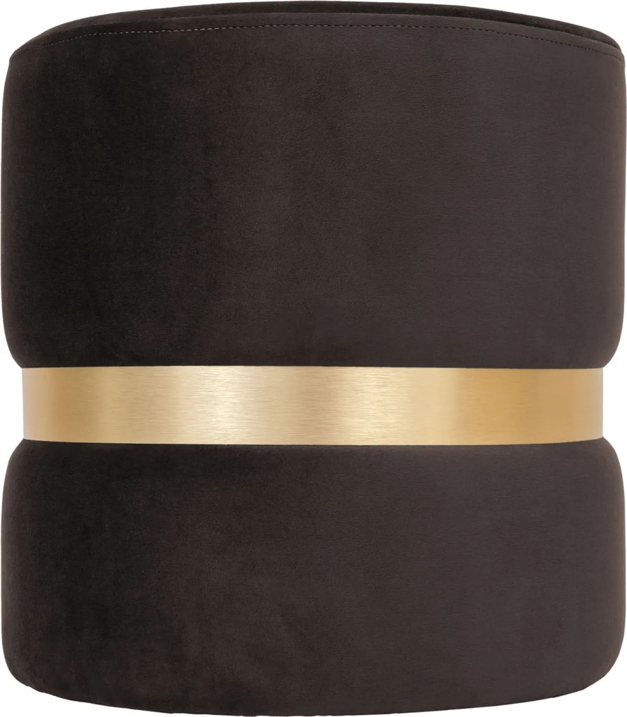 Ring puff - arany gyűrű - H48 - barna bársony R