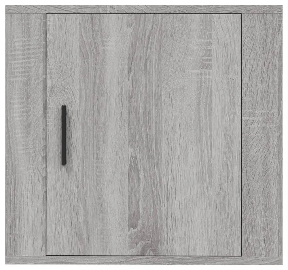 2 db szürke sonoma falra szerelhető éjjeliszekrény 50x30x47 cm