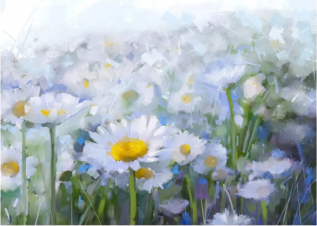 Kép - Százszorszépekben (üvegen) (70x50 cm)