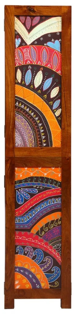 3 paneles szobafelosztó Mézbarna 35x1.5x160 cm Tömör akácfa