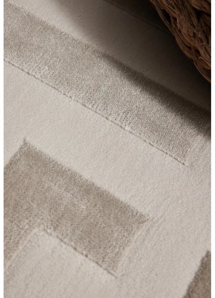 Szürke-krémszínű futószőnyeg 80x240 cm Perles Onyx – Elle Decoration