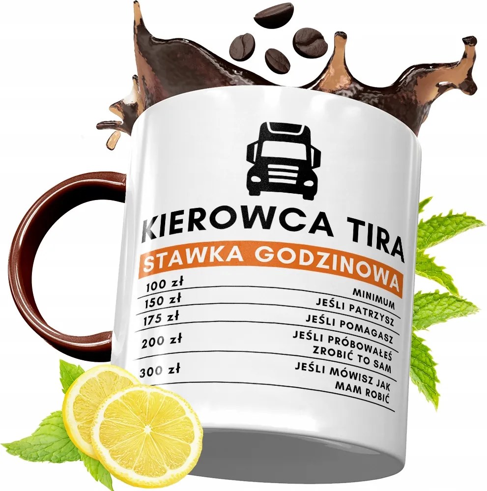 Bordó Bögre Kamionosoknak Születésnapi Ajándék fényképes nyomtatással