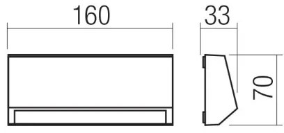 Redo 90679 - Kültéri irányfény ANDER LED/3W/230V 3000K IP65 antracit