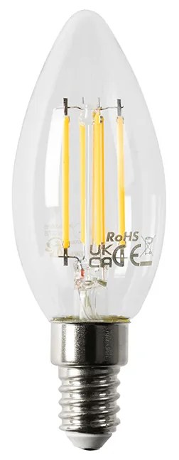 5 darabos Smart E14 LED izzó készlet B35 4.5W 470 lm 2700K