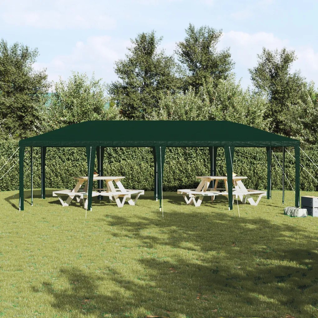 Parti Sátor Zöld 8x4 m PE