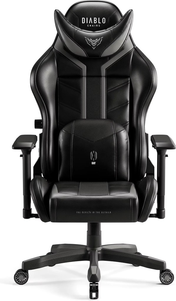 Gamer szék műbőr Normal Size, fekete-szürke: Diablo X-Ray 2.0