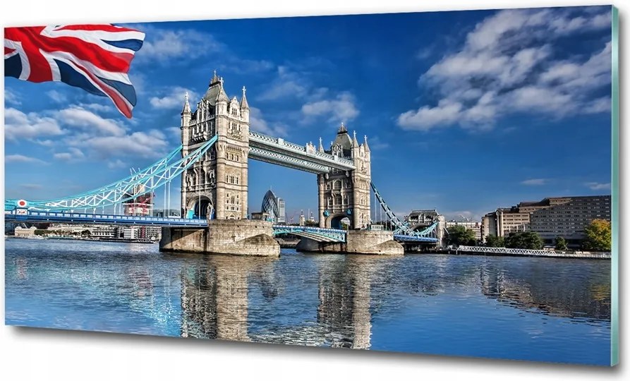 Fotó üvegfestmény Santorini Görögország 125x50