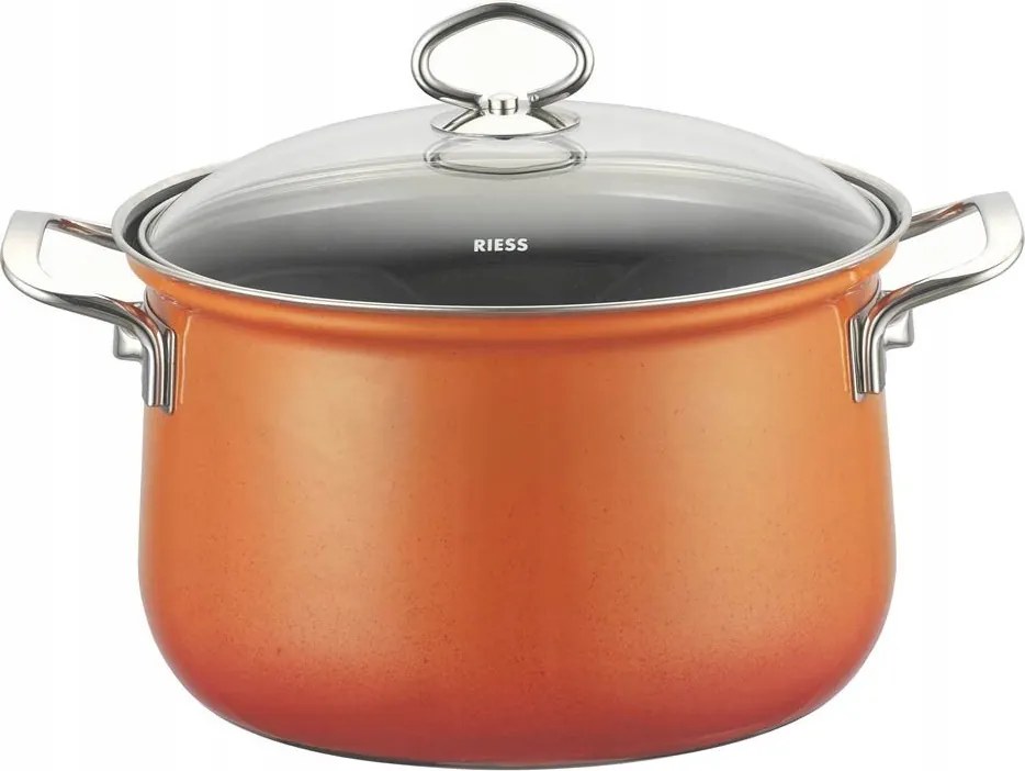 Zománcozott Fazék Spárga Tésztához 24cm Riess Coral Indukciós