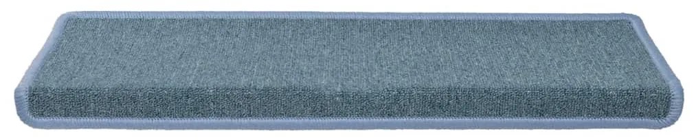 30 db lépcsőszőnyeg 65 x 21 x 4 cm tengerkék téglalap alakú széllel