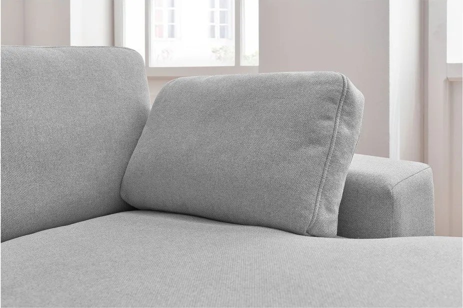 Világosszürke sarokkanapé Belair – Bobochic Paris