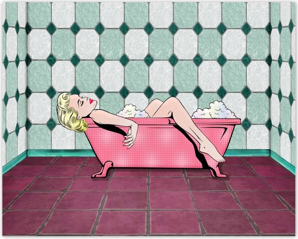 Poszterek 50x40 Marylin Monroe a kádban