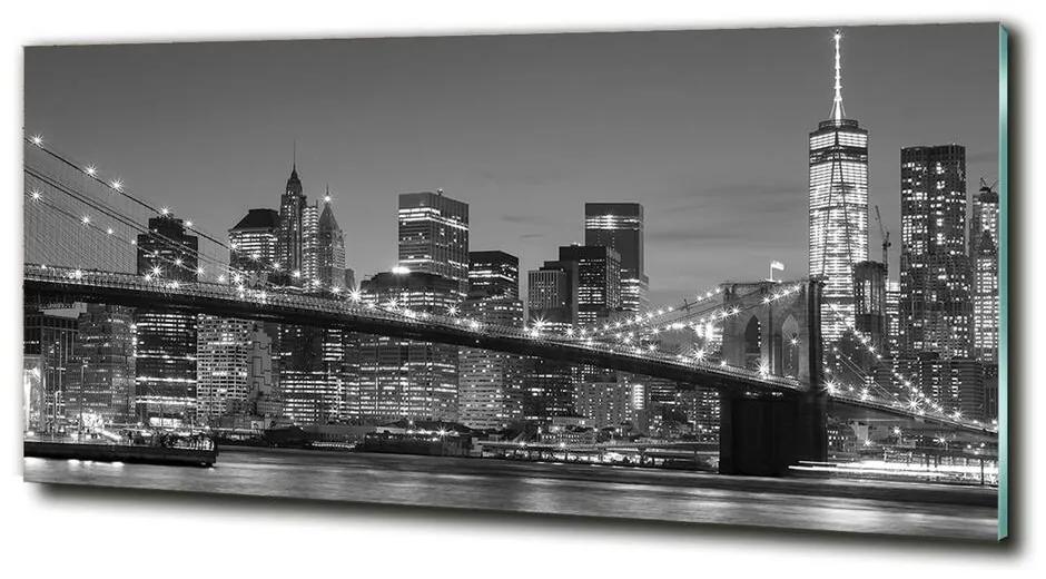 Üvegkép falra Manhattan éjjel cz-obglass-125x50-96464167