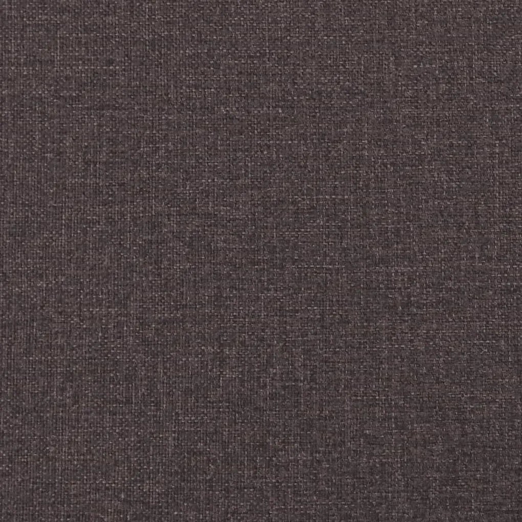 sötétbarna szövetpad párnákkal 113x64,5x75,5 cm
