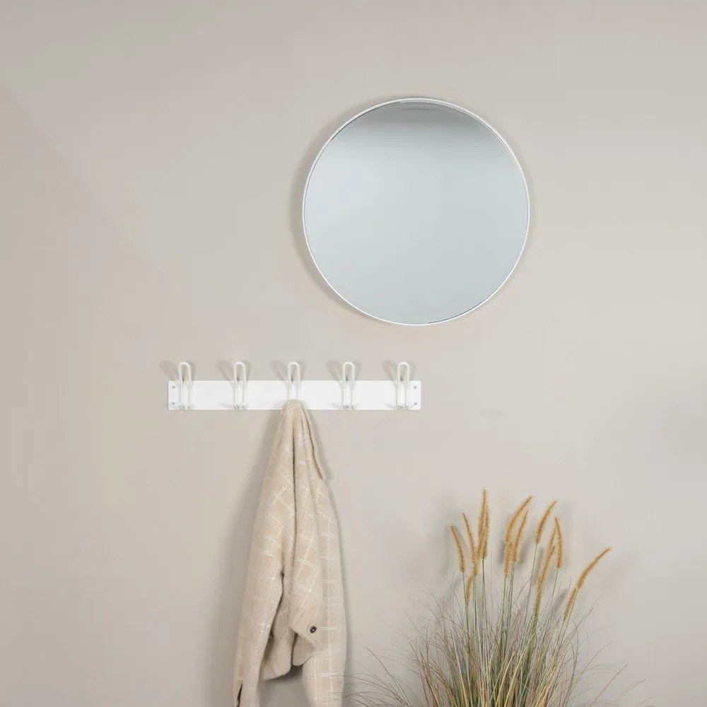 Fehér fém fali fogas 70 cm Miles – Spinder Design