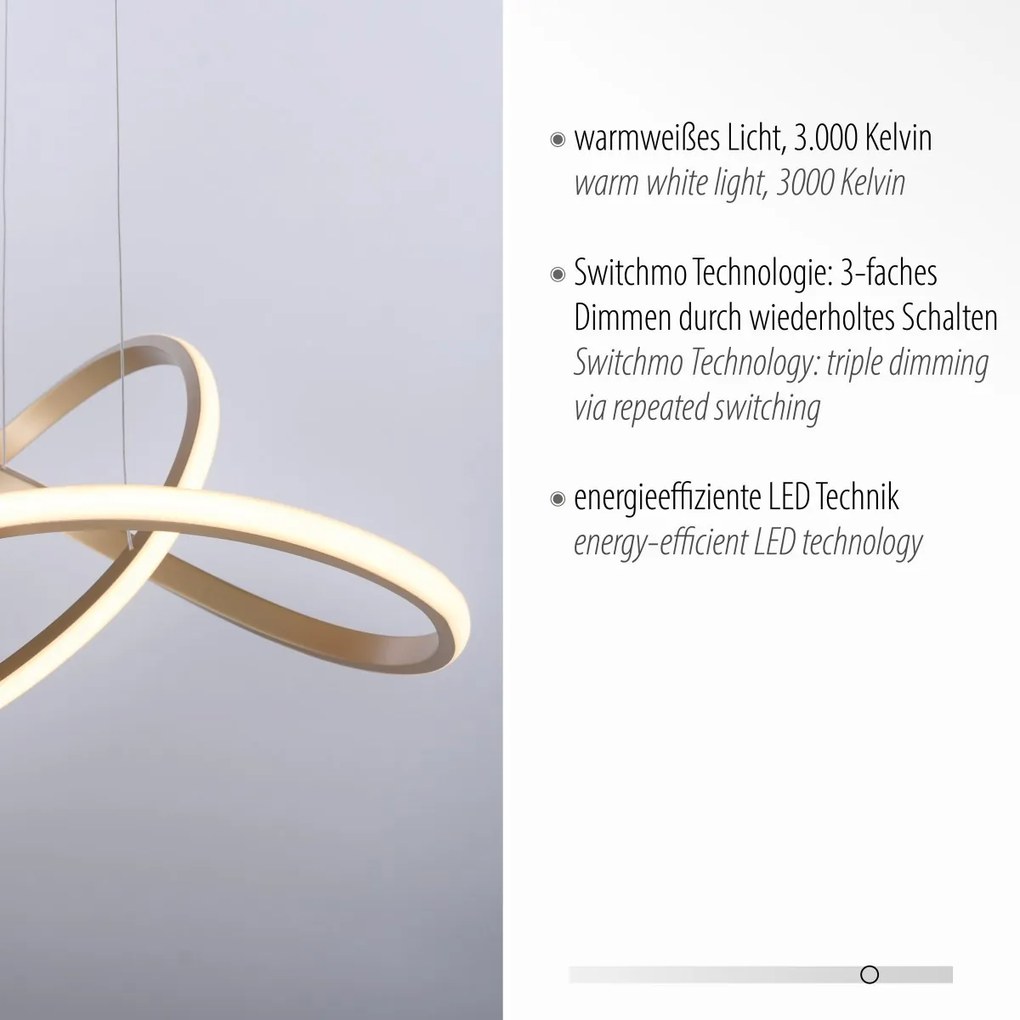 Paul Neuhaus modern függeszték maria matt sárgaréz pln15402-60