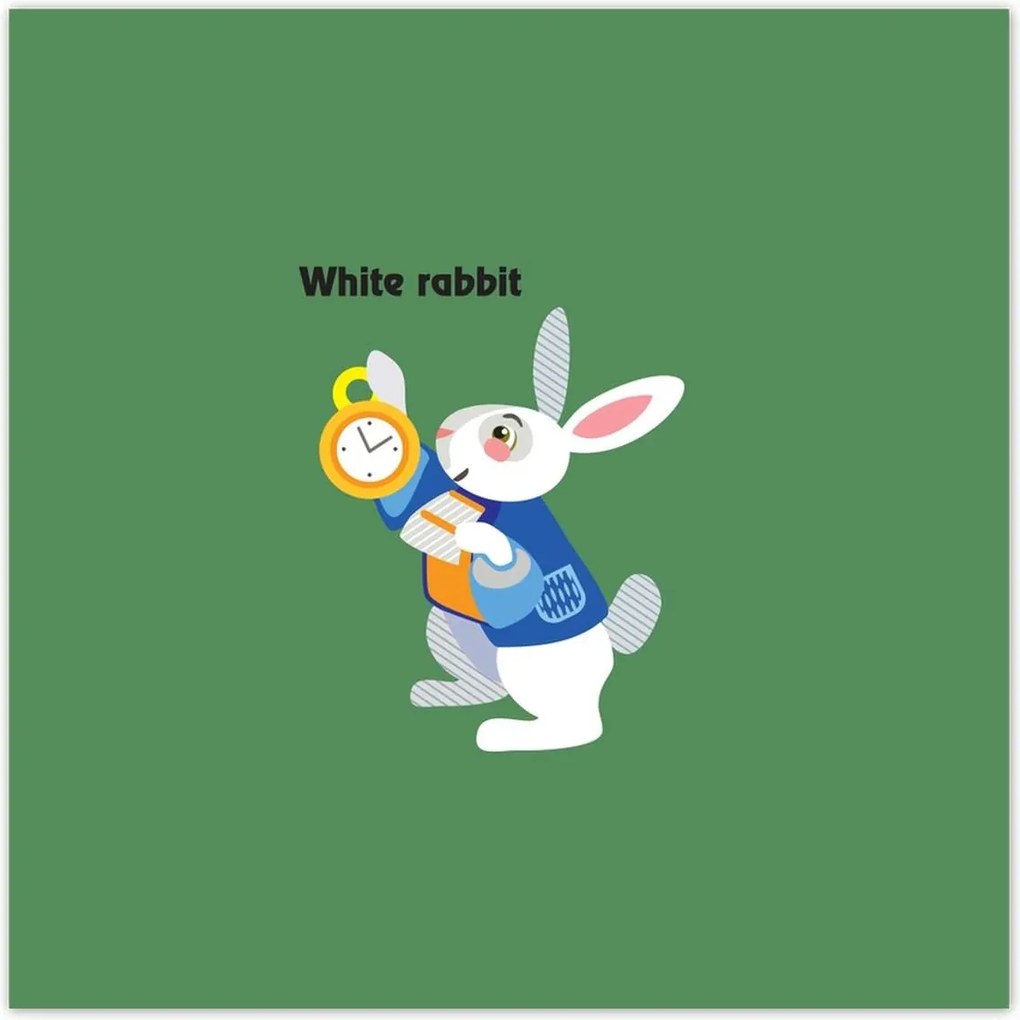 Poszterek 70x70 Nyúl Csodaországban