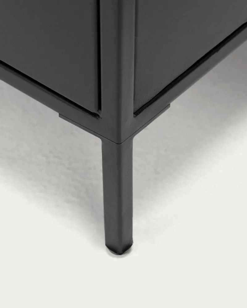 Fekete acél éjjeliszekrény Shantay – Kave Home