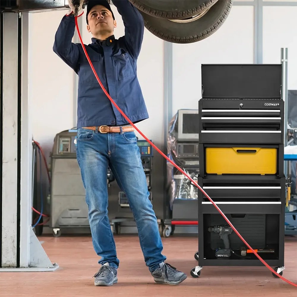 2 az 1-ben gurulós szerszámosláda