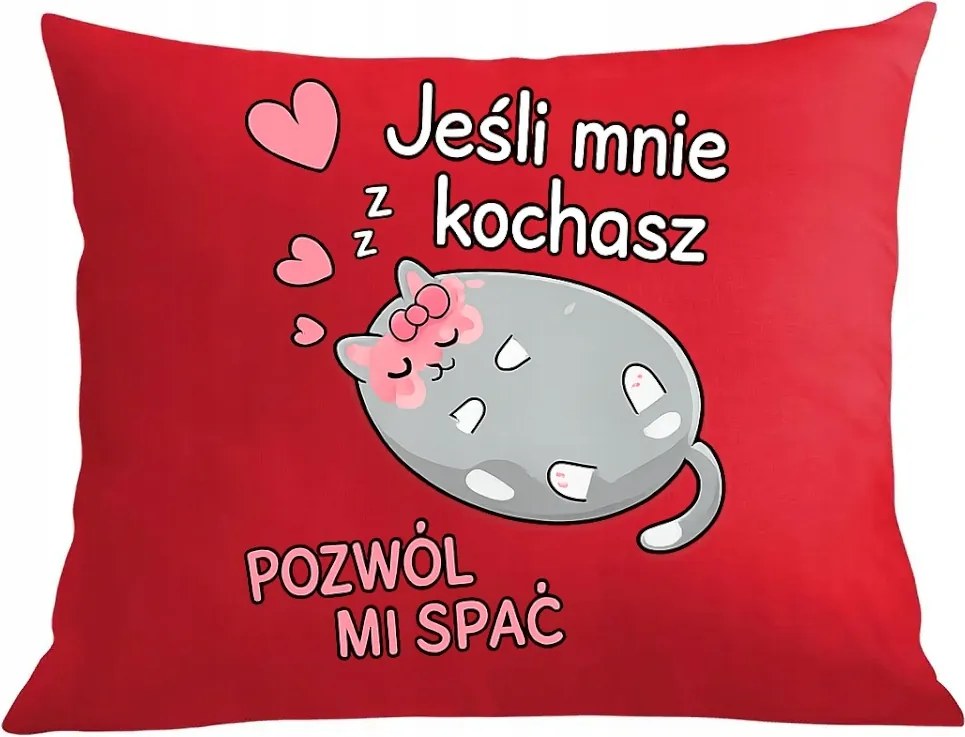 Párna párnahuzat Ha szeretsz, engedd, hogy aludjak Valentin nap