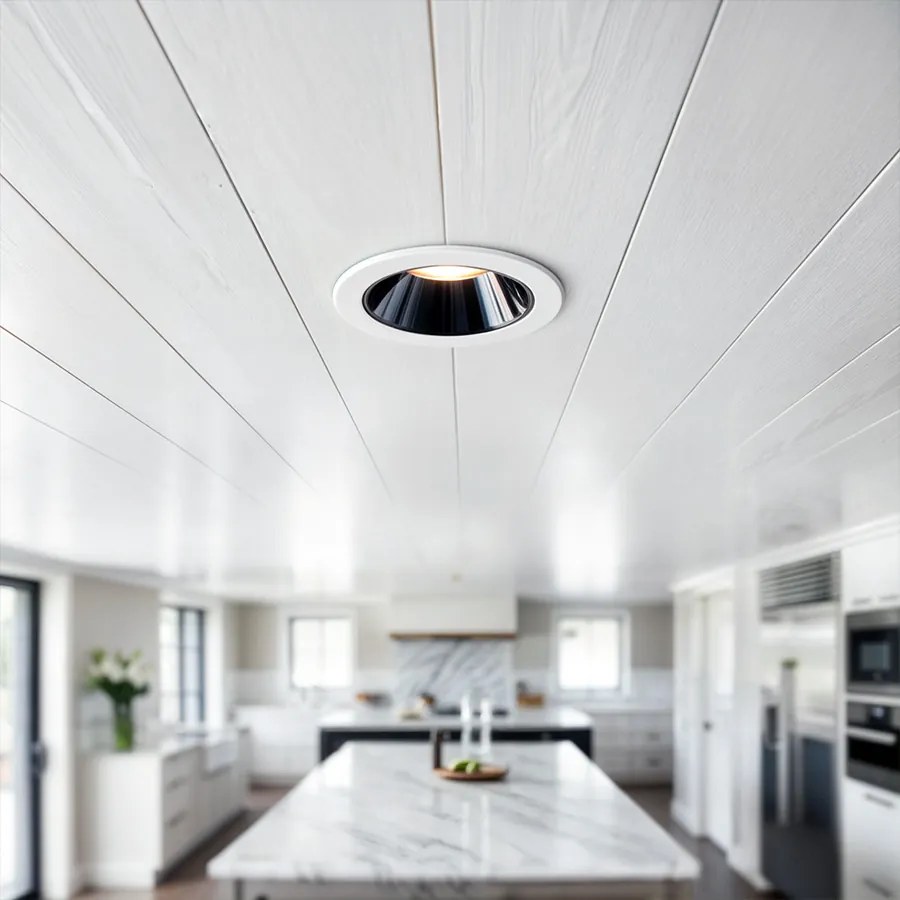 RENDL ANSEL süllyesztett lámpa fehér fekete króm 230V LED 12W 60° 3000K