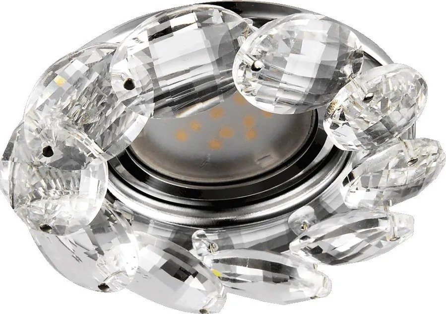 PREZENT 71073 Crystals Kristály Spot Lámpa Króm, Átlátszó GU10 IP20