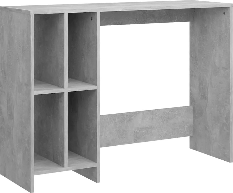 vidaXL betonszürke szerelt fa laptopasztal 102,5 x 35 x 75 cm