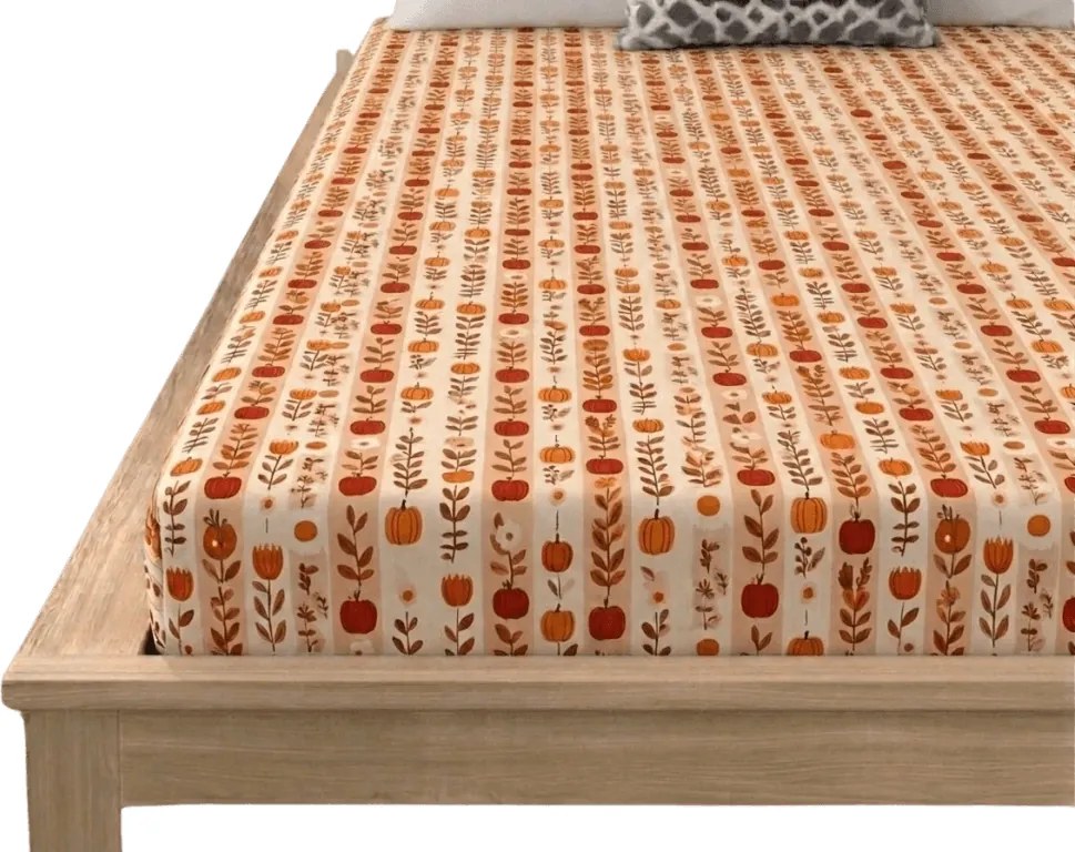 Mikroszálas lepedő PUMPKIN STRIPES színes 180x200 cm
