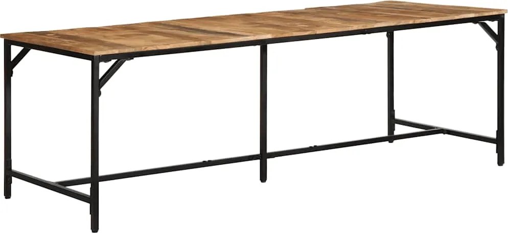 vidaXL tömör nyers mangófa étkezőasztal 220 x 90 x 75 cm