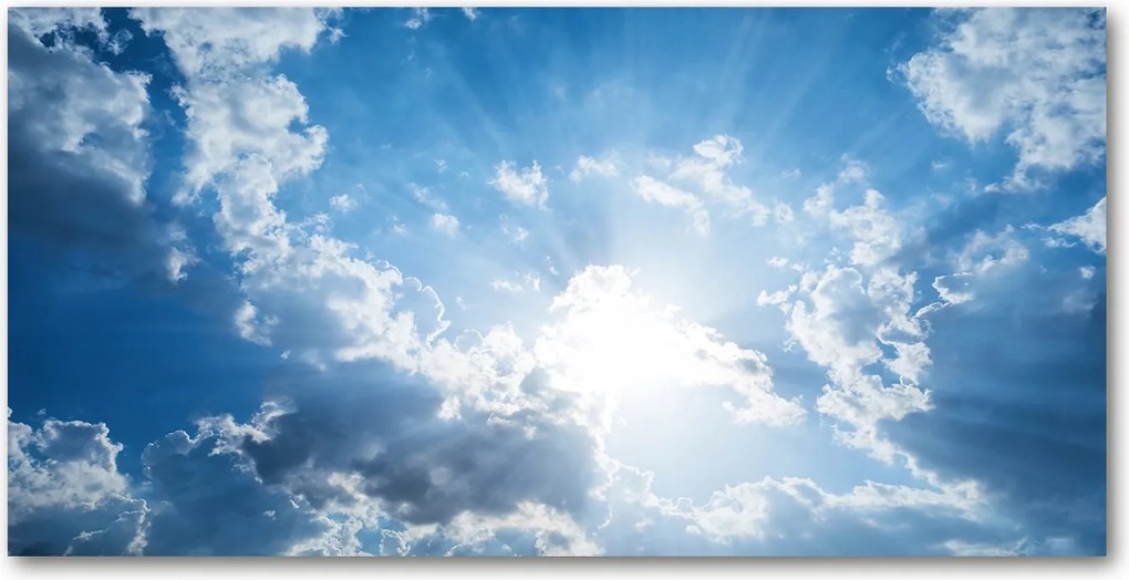 Fotó üvegkép Felhők az égen 140x70