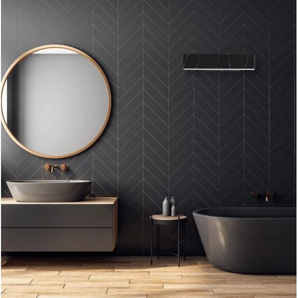 LED Fali lámpa PIERCE LED/12W/230V 30 cm fekete