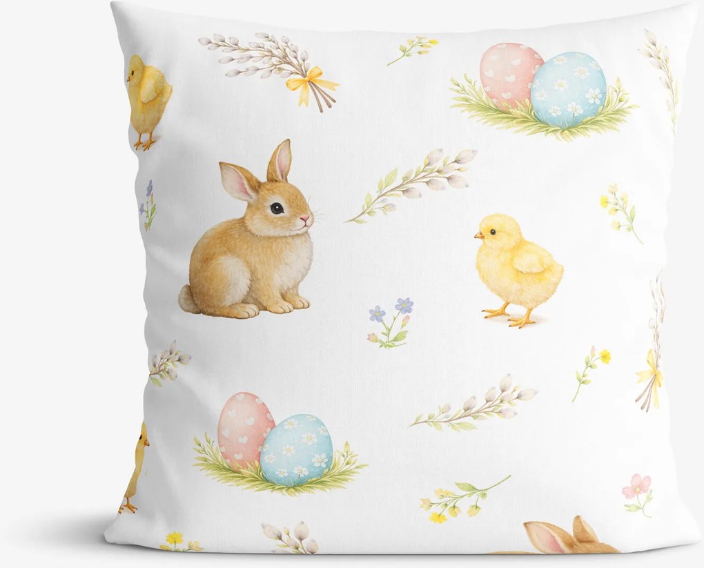 Goldea húsvéti díszpárnahuzat - vidám húsvét 40 x 40 cm