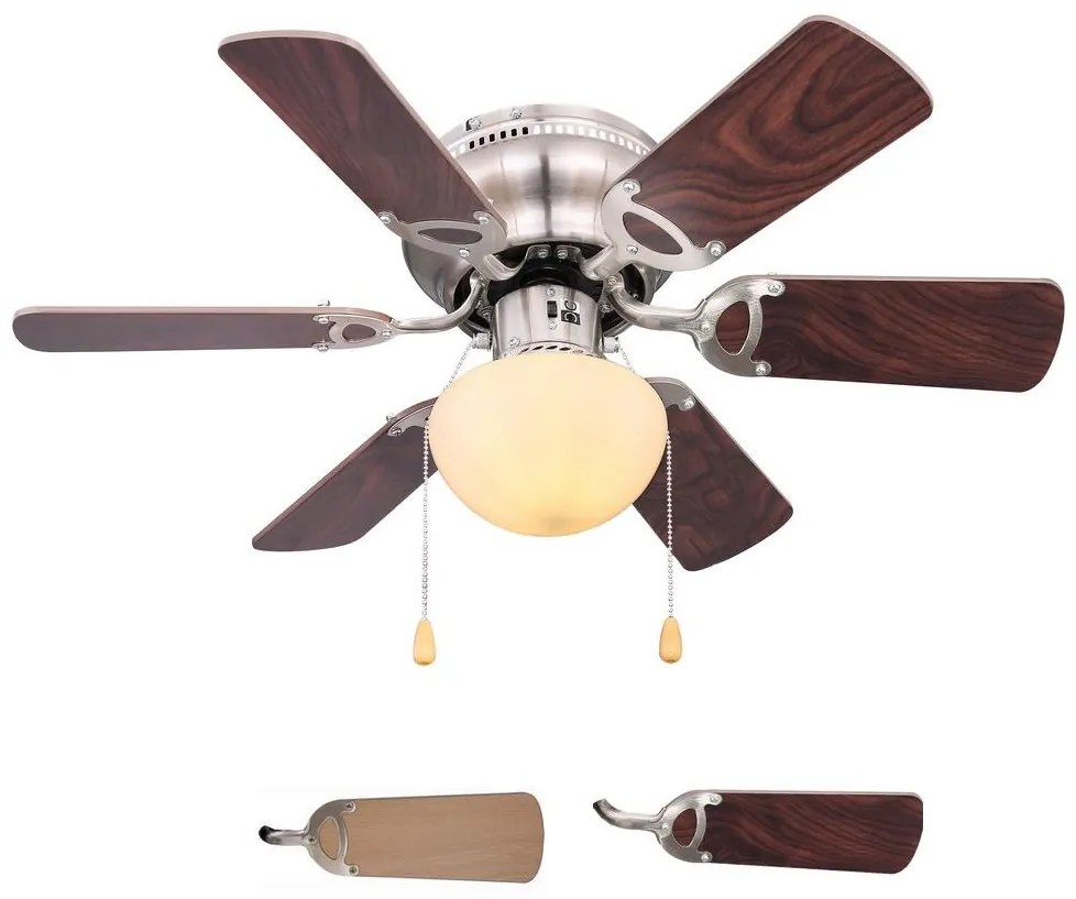 Globo 03802 - Mennyezeti ventilátor UGO 1xE27/60W/230V