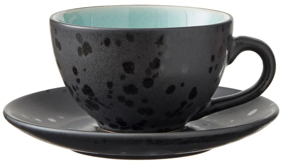 Fekete-sötétkék kerámia csésze szett 4 db-os 240 ml Gastro Black/Mix – Bitz