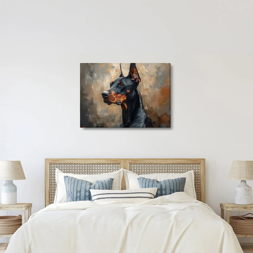 Kép - Dobrman portréja (70x50 cm)