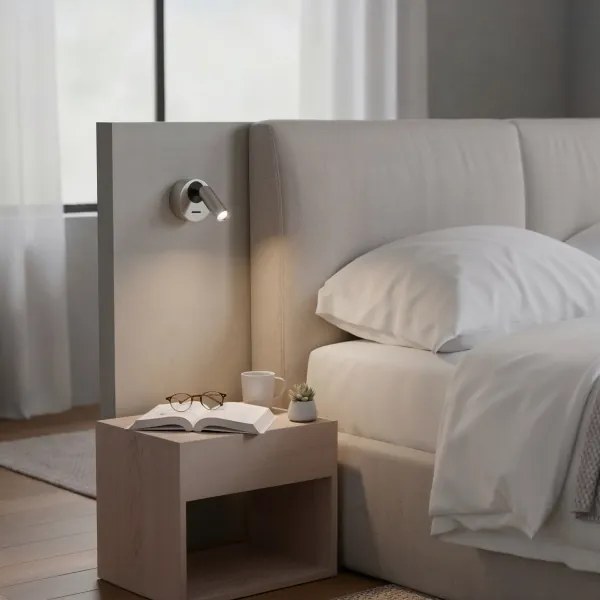 Ideal Lux - LED Fali spotlámpa BEAN LED/3W/230V CRI 90 fényezett króm