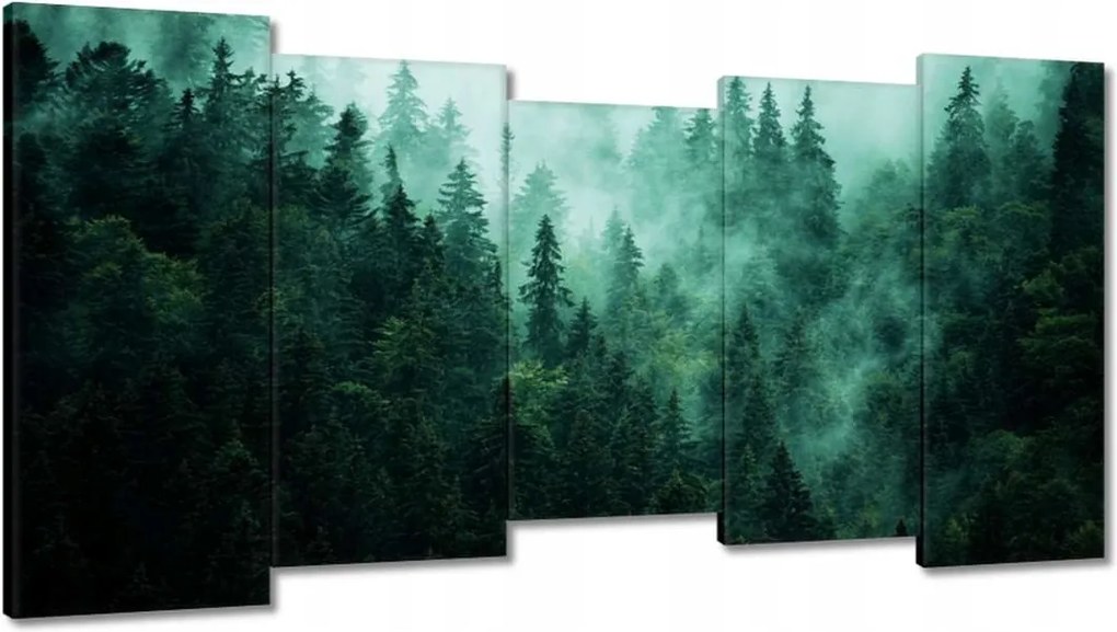 Festmények 150x80 Erdő Köd Tájkép Utazás