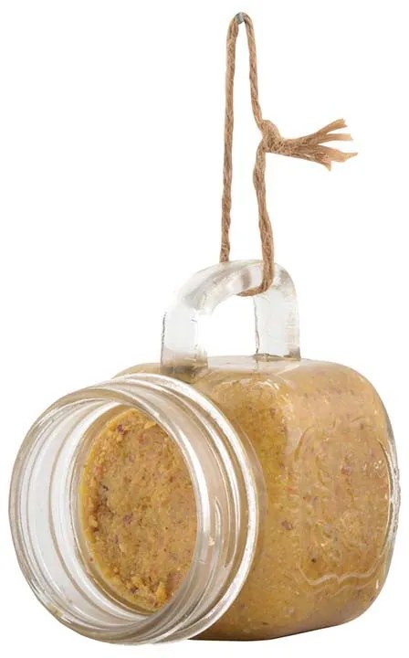 Mogyoróvaj eleség üveg bögrében, zöld