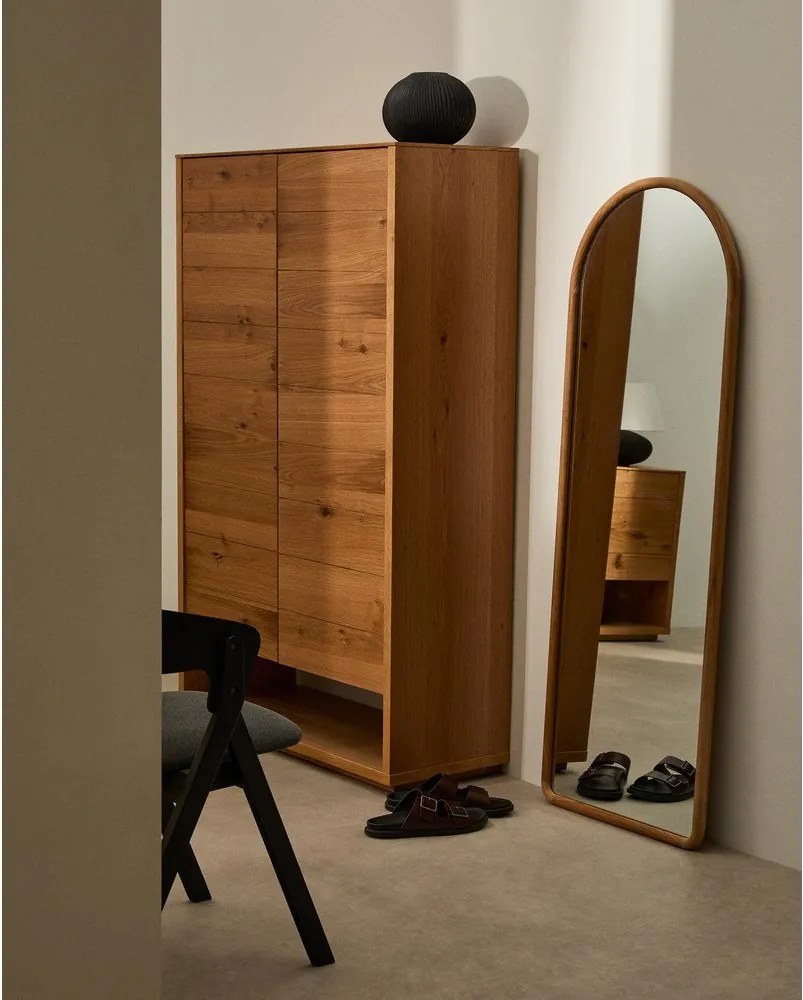 Fali tükör tömörfa kerettel 55x155 cm Milsa – Kave Home