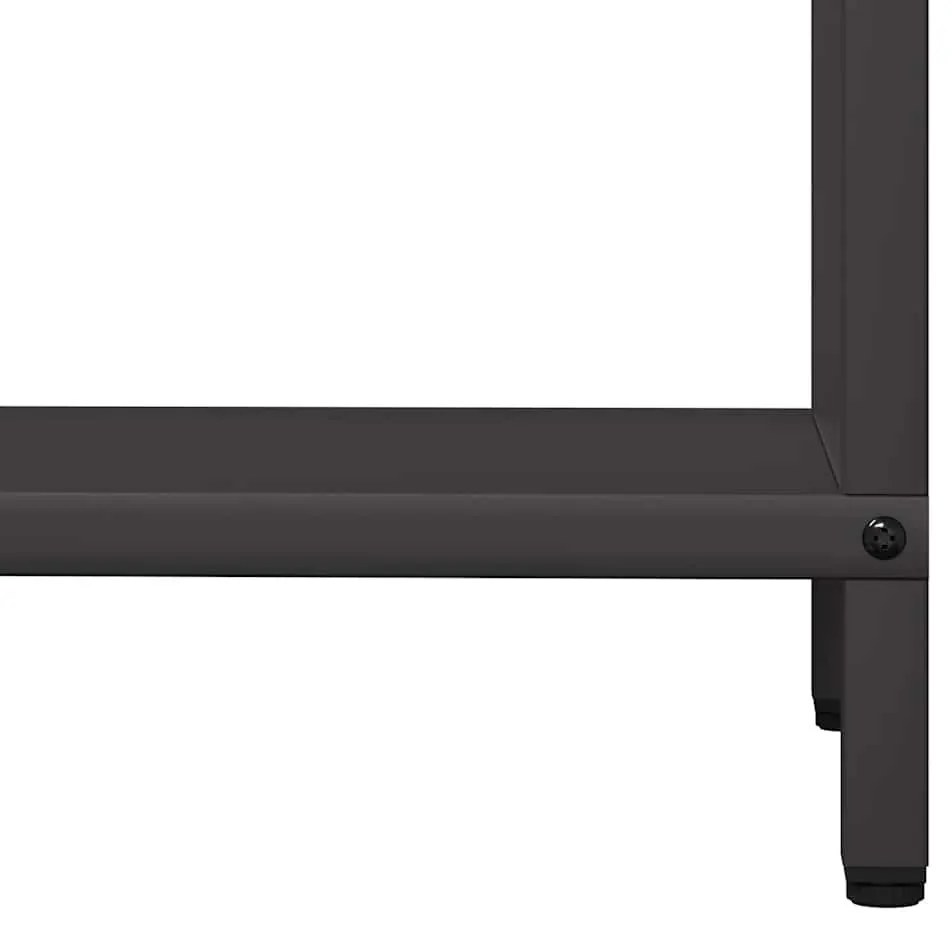 vidaXL fekete hidegen hengerelt acél tűzifatároló 60x25x60 cm