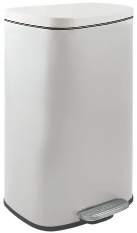 Spirella Spirella pedálos szemetes akira matt fehér acél soft-close 50 l 10.21572