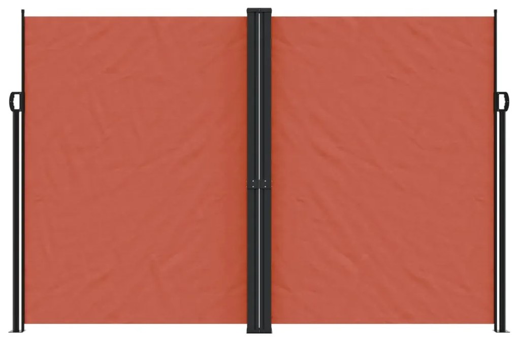 terrakotta behúzható oldalsó napellenző 220 x 1000 cm