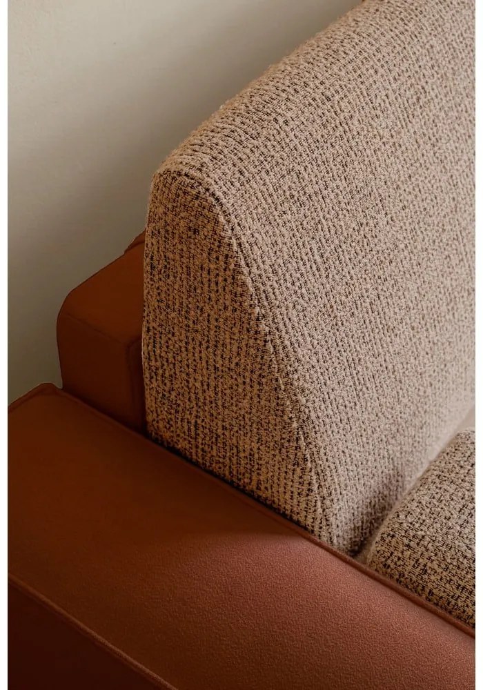 Téglavörös kinyitható kanapé 237 cm Wilson – Miuform