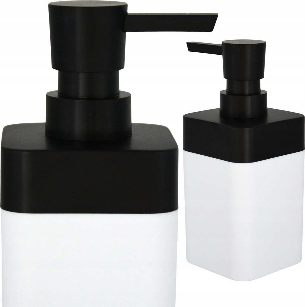 Fürdőszobai Folyékony Szappan Adagoló Fehér Fekete Strapabíró Abs Stílusos