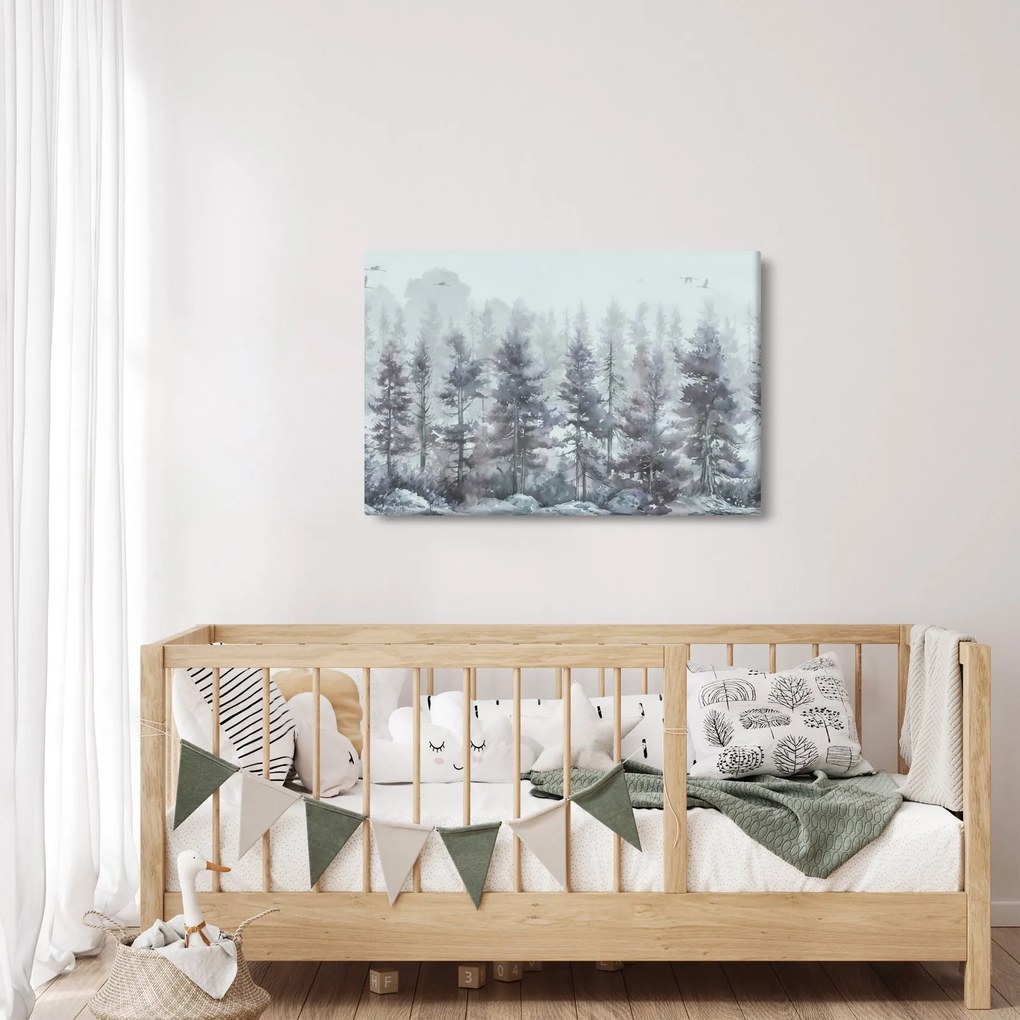 Kép - Fenyőerdő II., akvárium (90x60 cm)