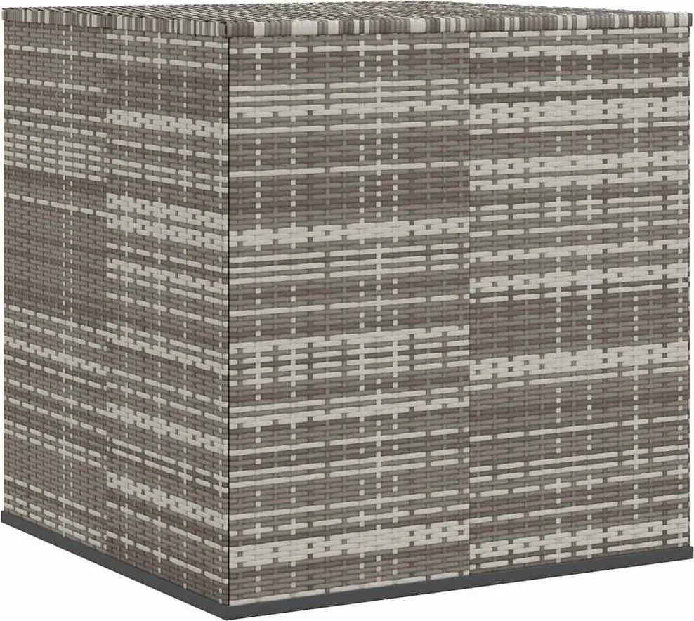 Szürke Polyrattan Kerti Párnatartó Doboz 100 X 97,5 X 104 Cm