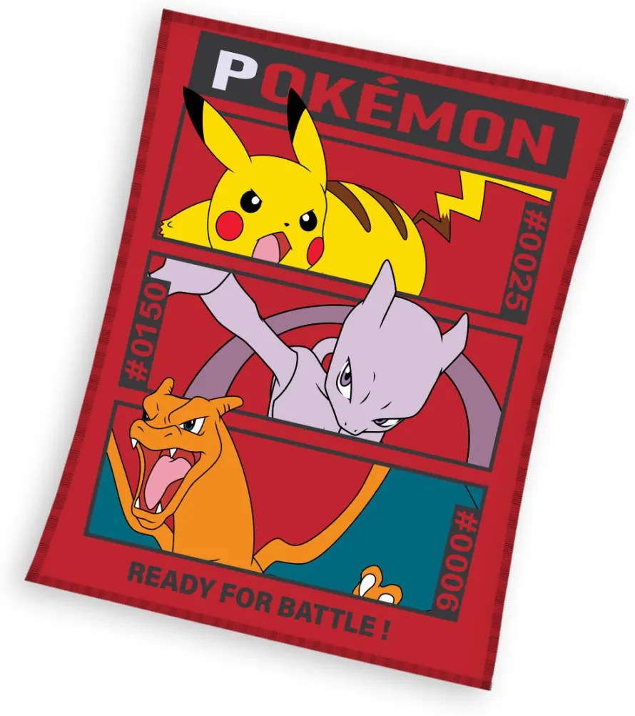 Pokémon Ready flanel polár takaró 130x160cm