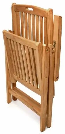 DIVERO® Kerti szék összecsukható 2 db tíkfa