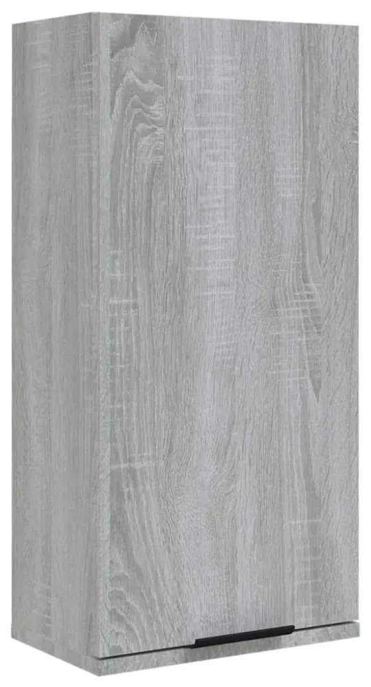 szürke sonoma színű fali fürdőszobaszekrény 32 x 20 x 67 cm