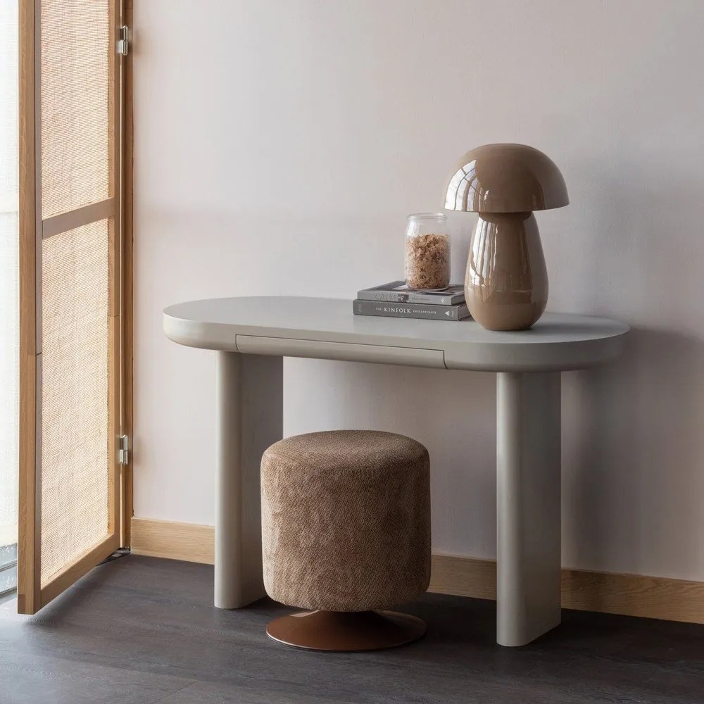 Bézs konzolasztal 50x120 cm Mael – WOOOD