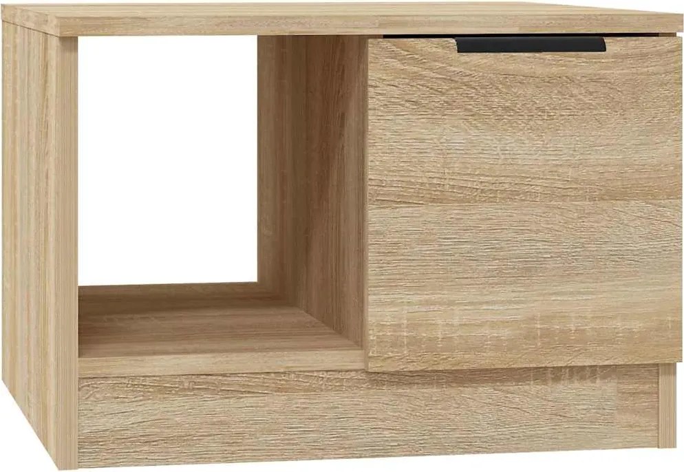 vidaXL sonoma tölgy színű szerelt fa dohányzóasztal 50 x 50 x 36 cm